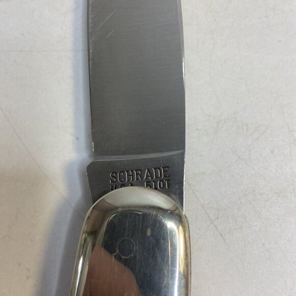 Schrade USA 51OT Old Timer Pocket Lockback Folding Knife 3 3/8 In Blade Sheath - Picture 5 of 15
